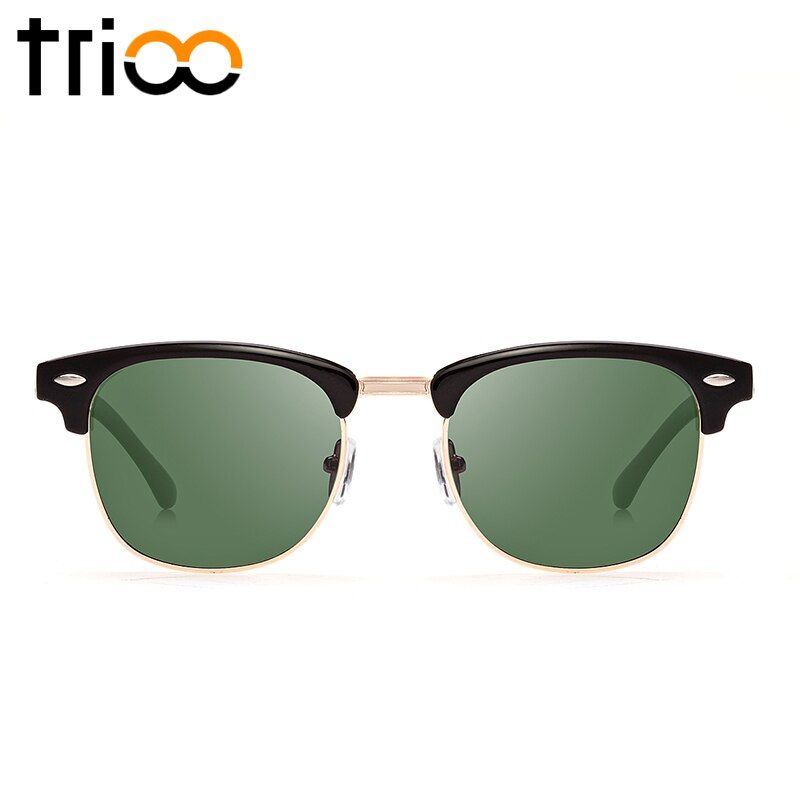 013PTRIOO Polarized Driving Sunglasses Female Classic Polaroid Sun Glasses for women Fashion Semi Rimless Oculos de sol feminino