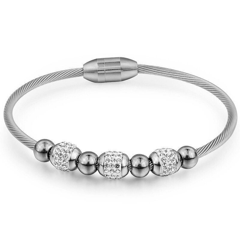 ZORCVENS Party Jewelry Adjustable Snake Bracelet For Women Four Colors Stainless steel Brilliant CZ Bracelet Jewelry Pulseira
