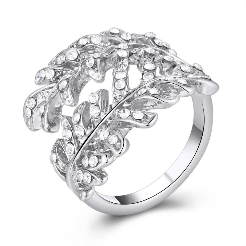 Golden Plated Ring Fashion Elegant Imitation Pearl Adjustable Opening Rings for women(null)