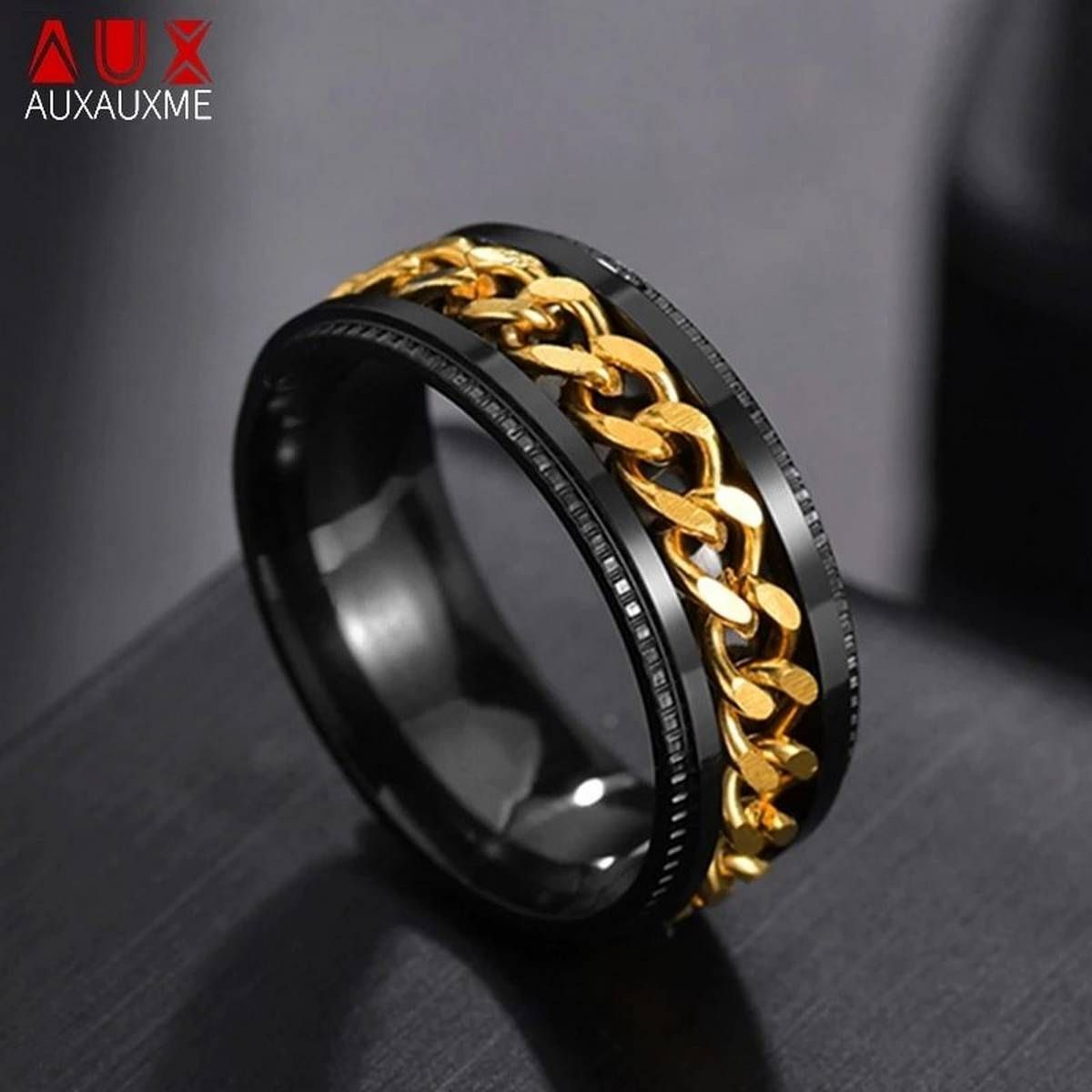 High Quality SPINNER CHAIN ​​Punk Rings
