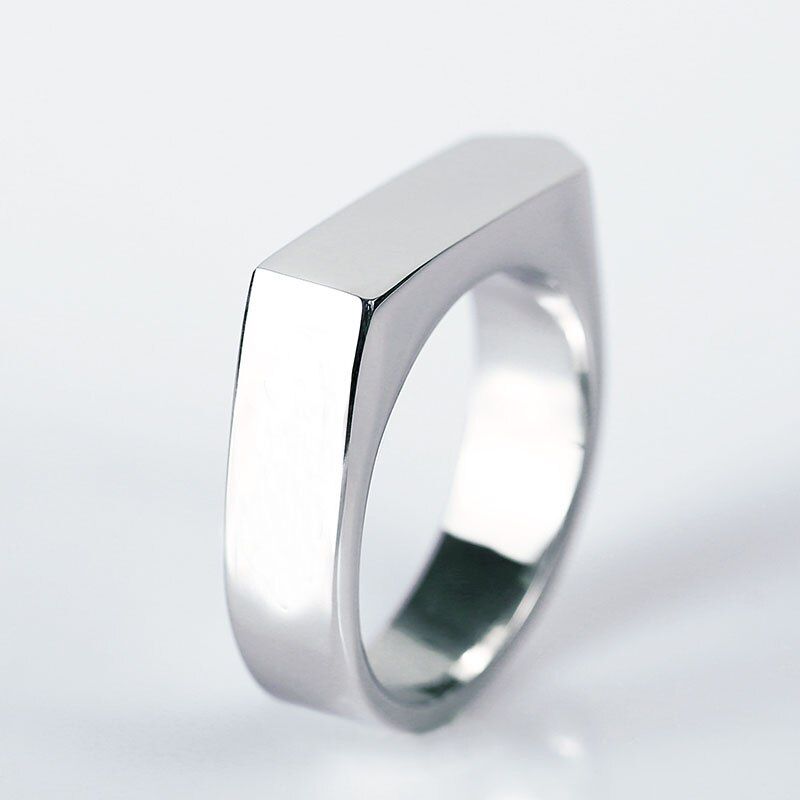 steel soldier high polish hexagon fashion ring stainless steel unqiue biker jewelry for men and women