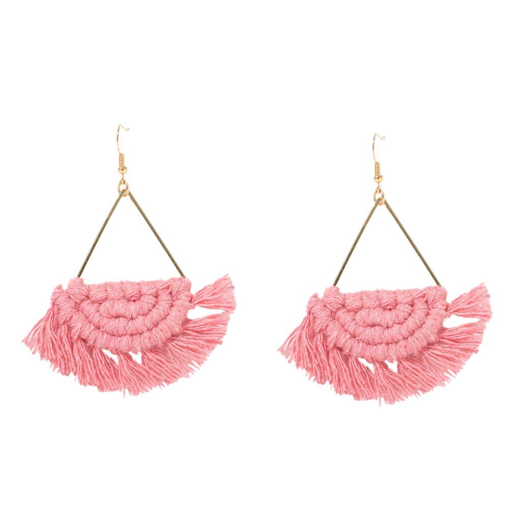 Best lady Bohemian Shell Tassel Drop Earrings For Women Wedding Trendy Handmade Girls Party Gifts Statement  Earrings Jewelry