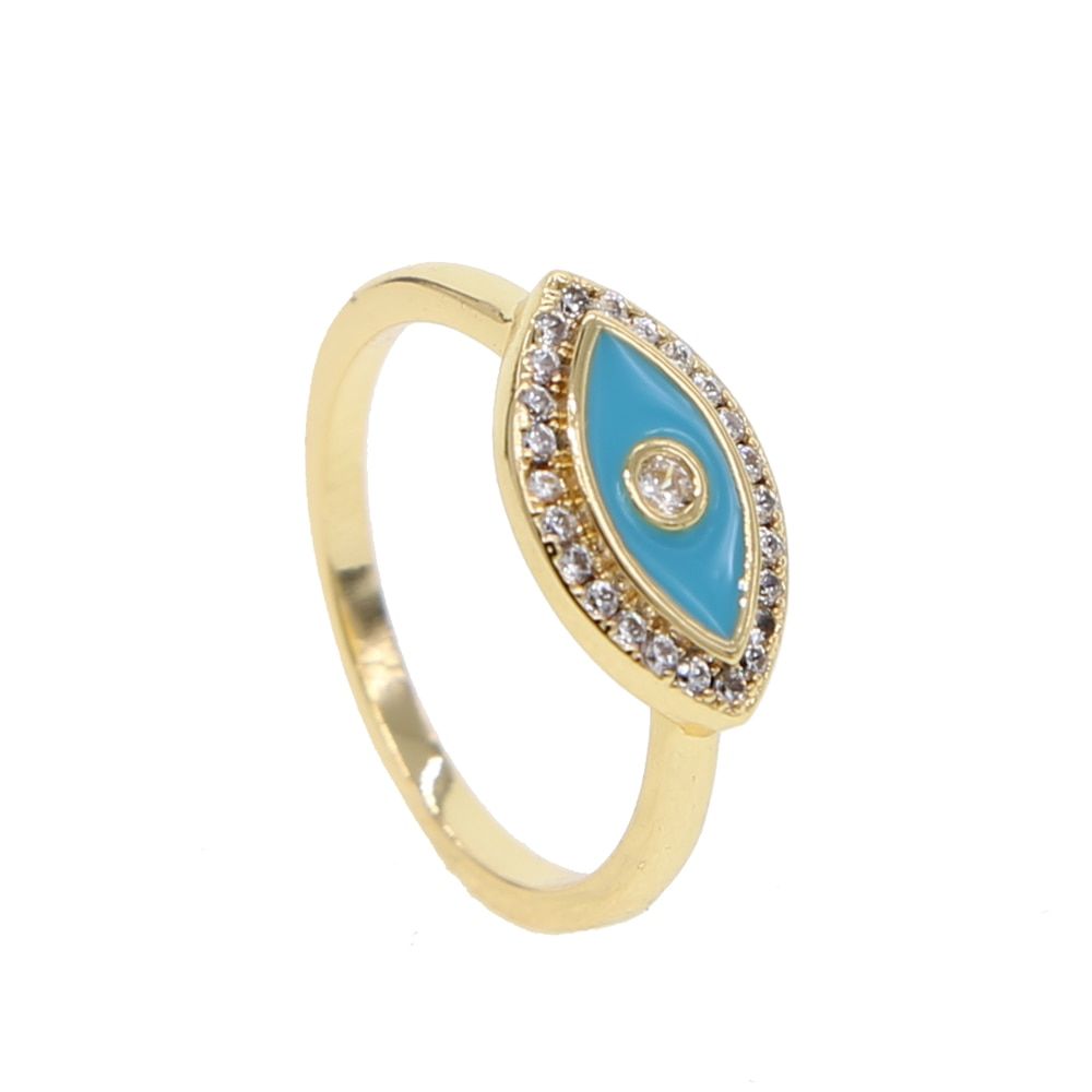 El turkish evil eye engagement ring simple classic fashion women jewelry drop shipping