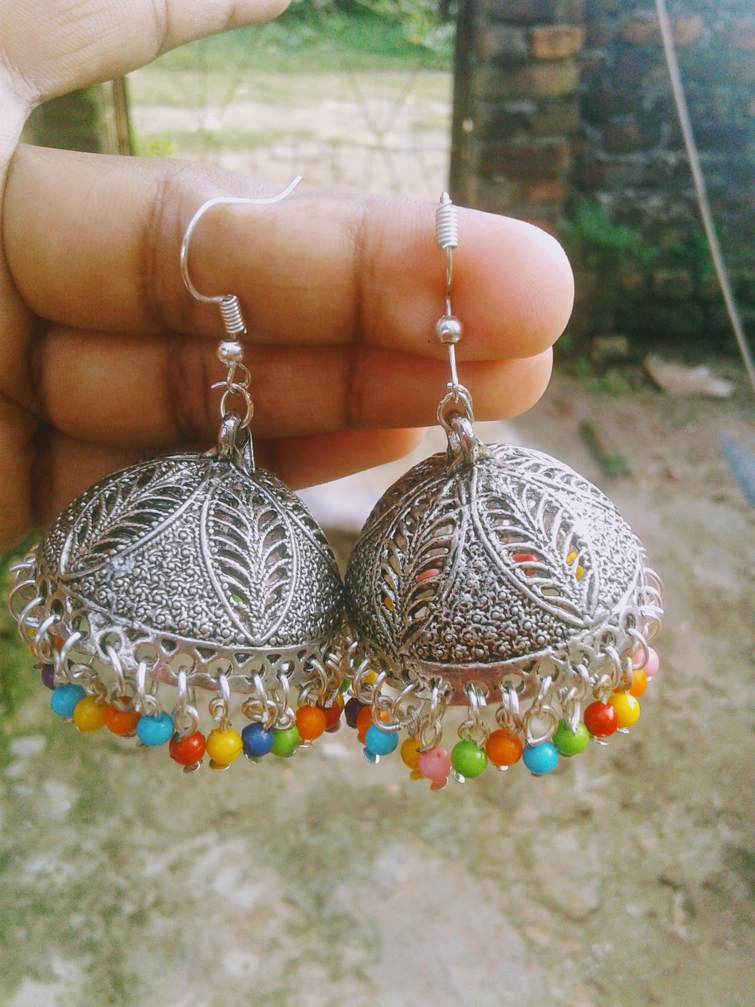 Jewelry Earrings, Oxidized Earrings , female