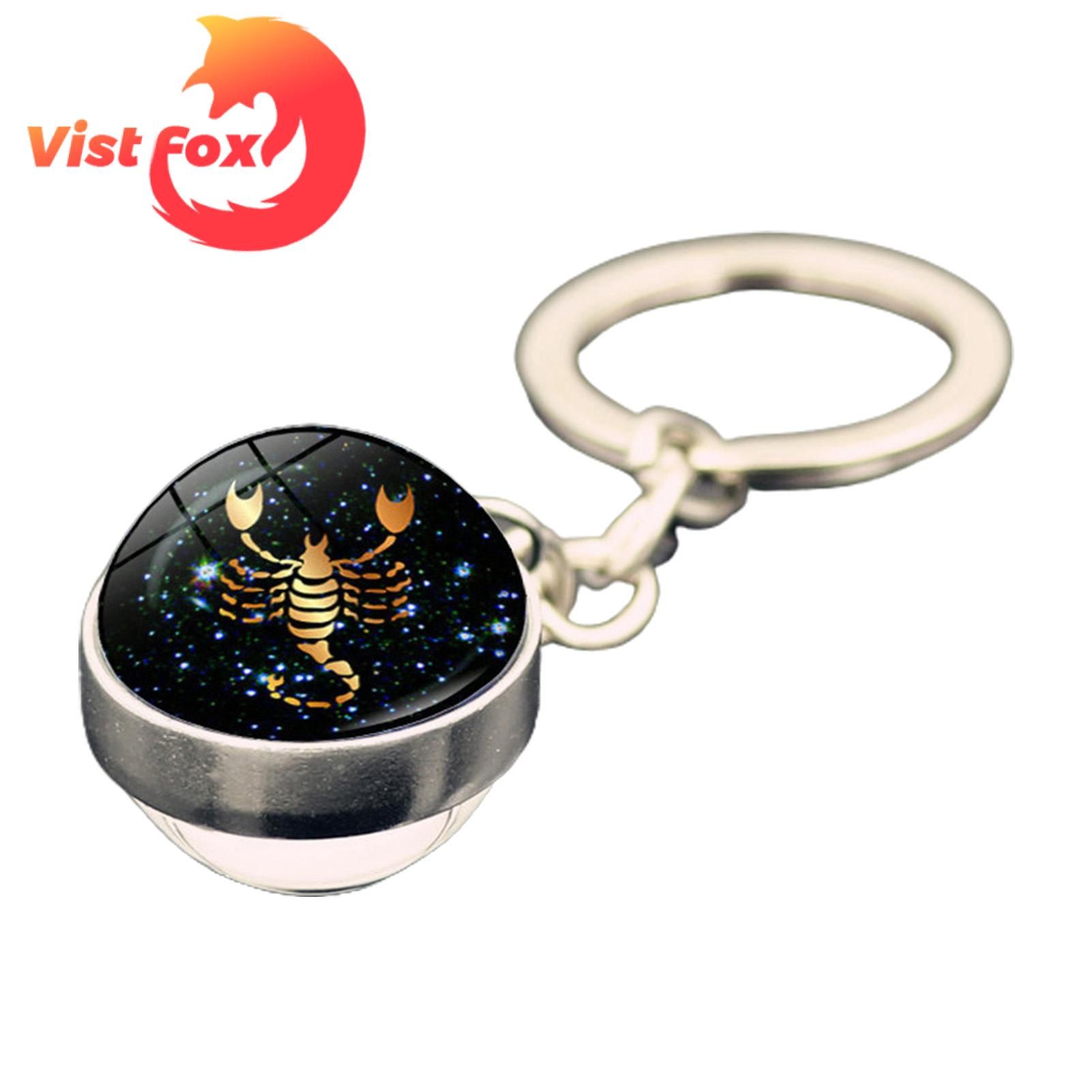 Zodiac Sign Keychain Creative Delicate Craft Key Chain Supplies