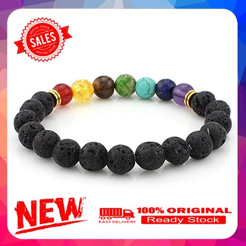 Men Women Fashion Multicolor Rhinestone Beaded Stretch Bracelet Jewelry Gifts
