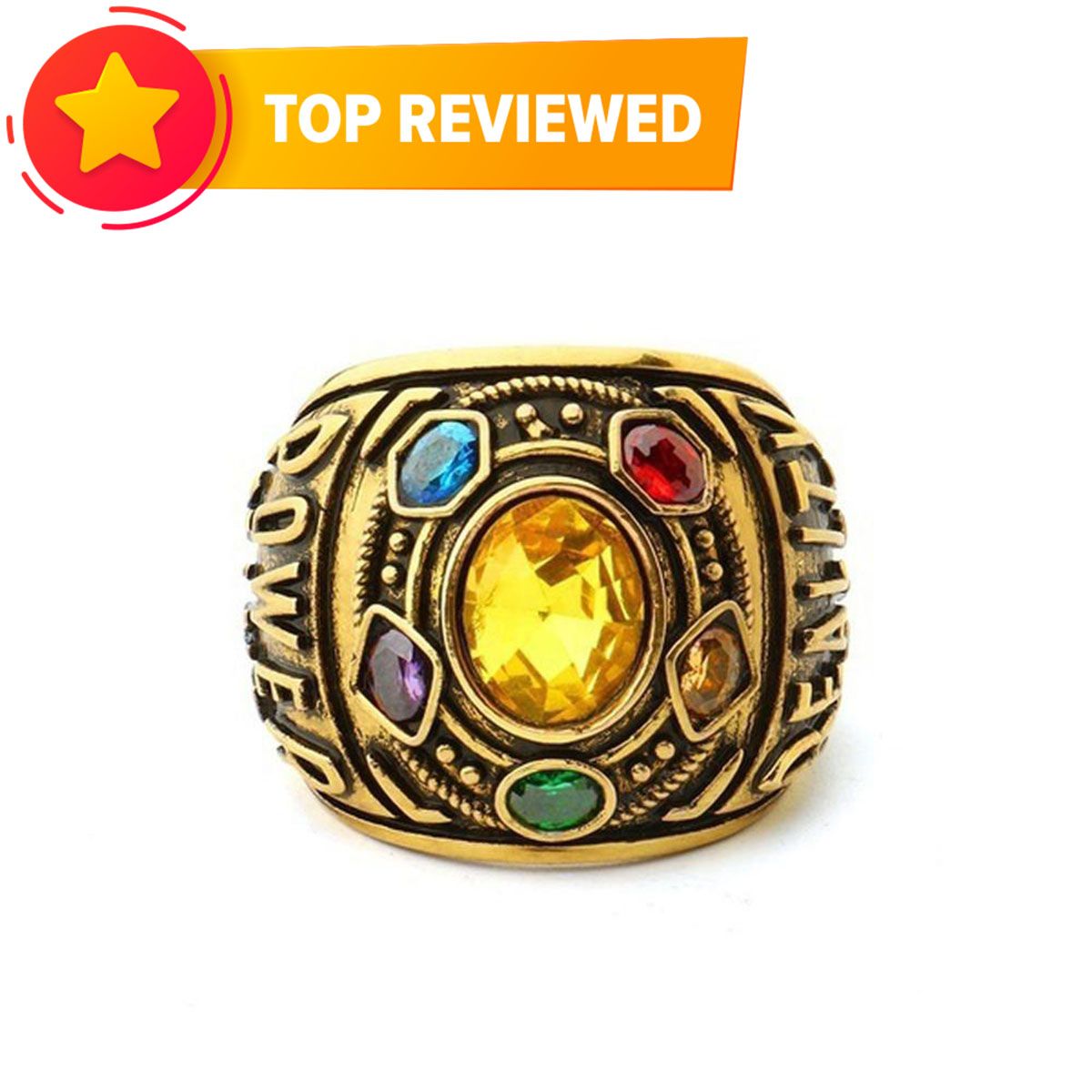 OIMG Power Ring Infinity Wars Thanos Jewelery Bracelet Letter Men'S Ring