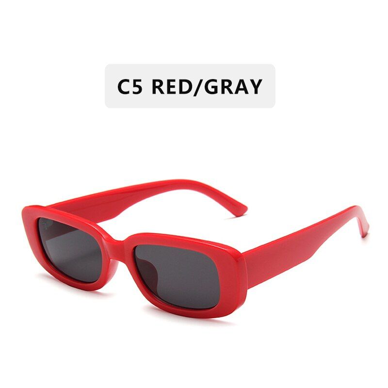 C52020 Square Sun Glasses Luxury Brand Travel Small Rectangle Sunglasses Men Women Vintage Retro Oculos Lunette De Soleil Femme