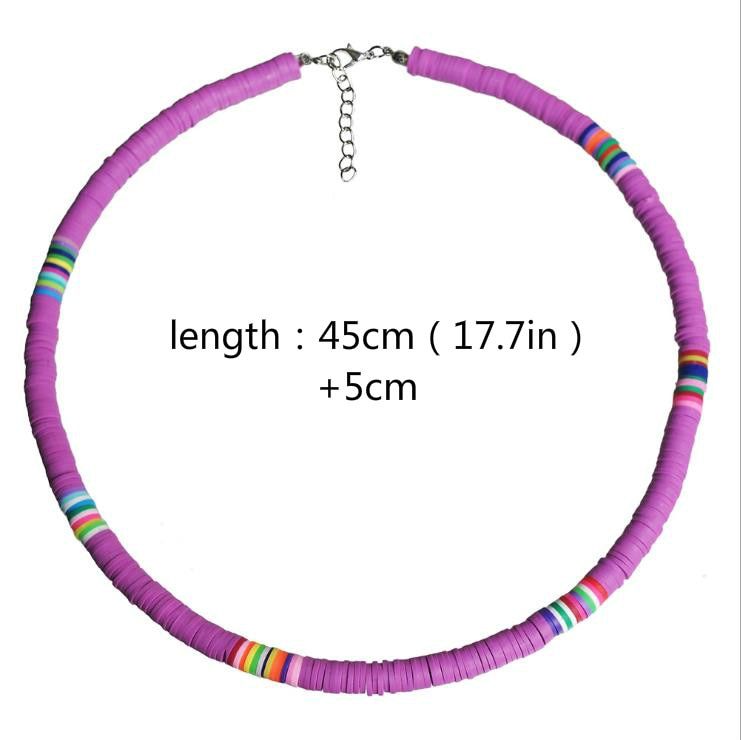 Wishspace. Handmade beaded Bohemia summer beach leisure choker necklace women fashion jewelry wholesale