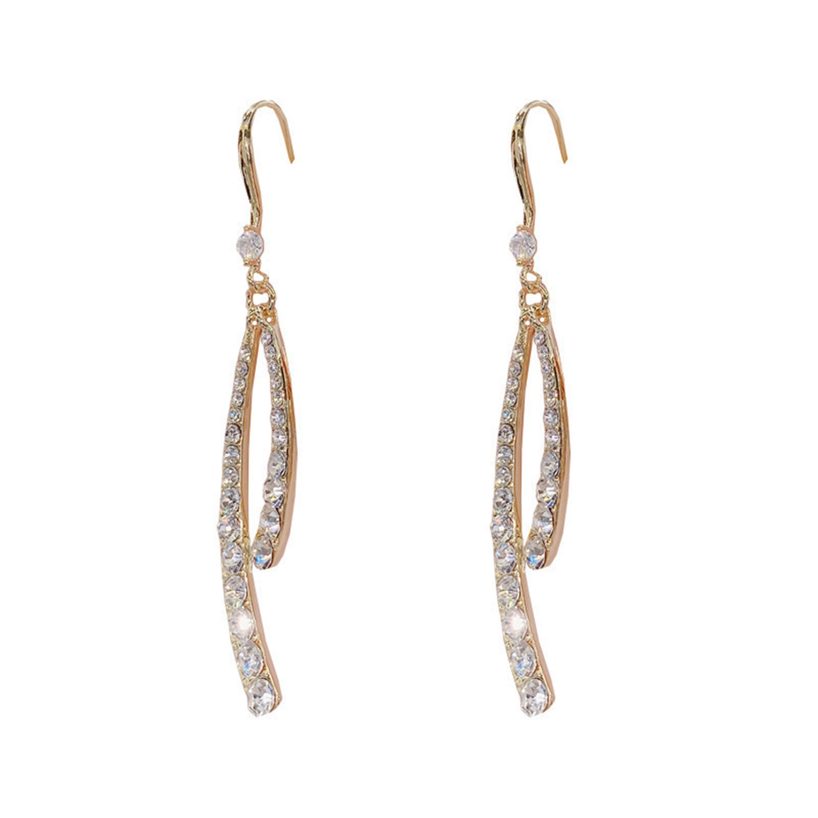 Women Earrings Porle ury Cross Fishtail Hook Drop Earrings