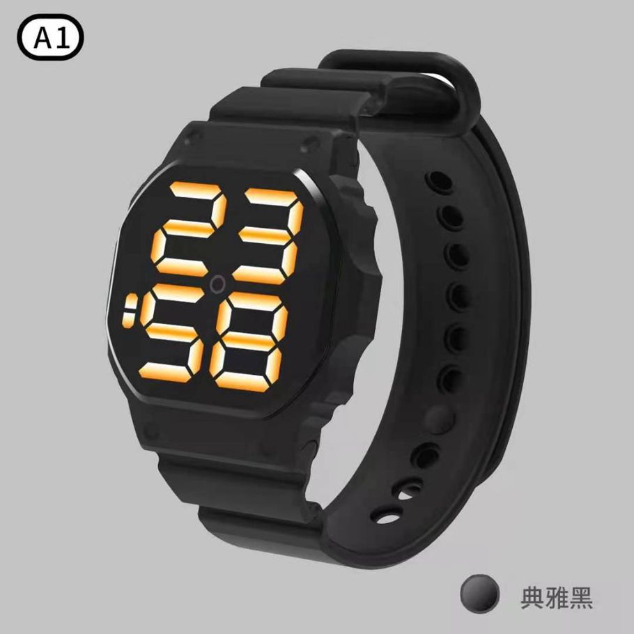 Digital LED touch screen big letter watches for kids