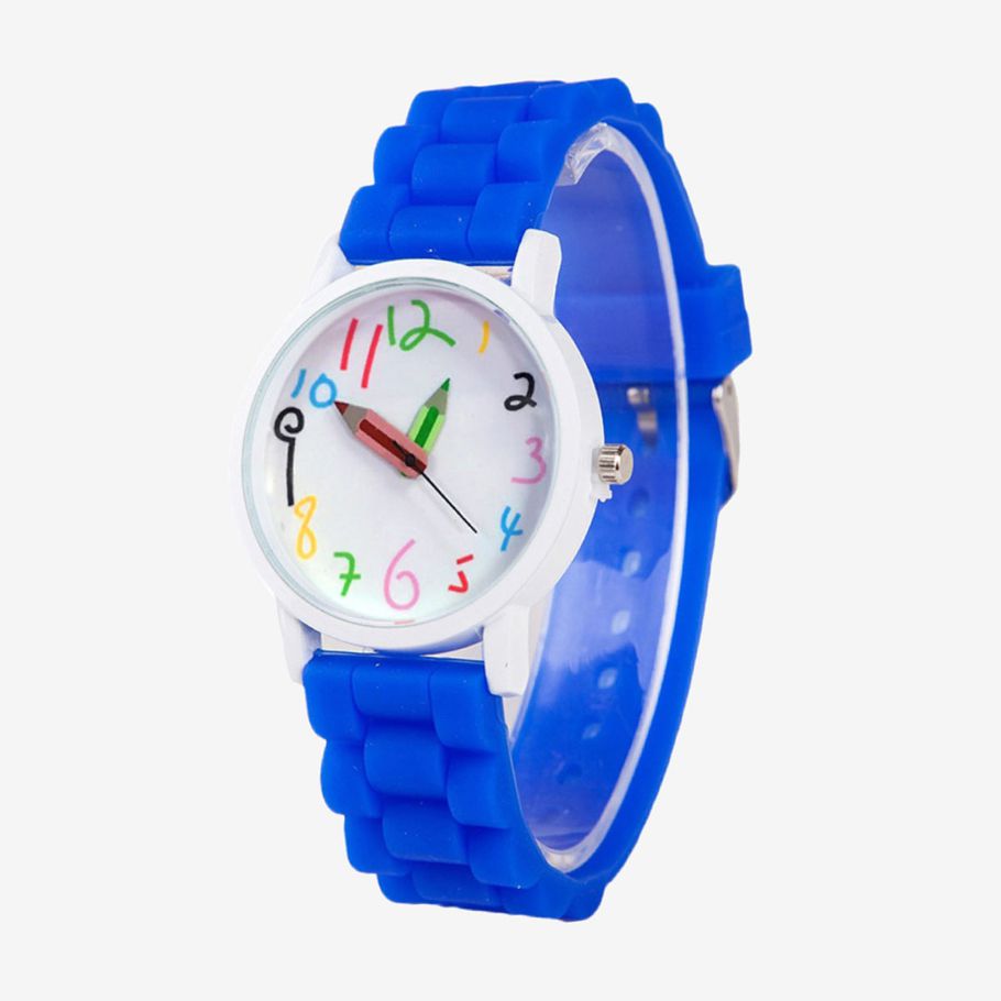 Gilrs Silicone Watches Pencil Pointer Student Quartz Wristwatches Gift - intl