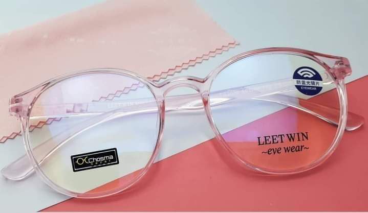 Tr 90 Non broken Round shaped Ladies eye glass - Light pink color