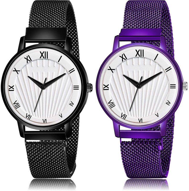 combo watch Analog Watch - For Girls New Fashion Magnet 2 Watch Combo For Girls And Women - G514-G516