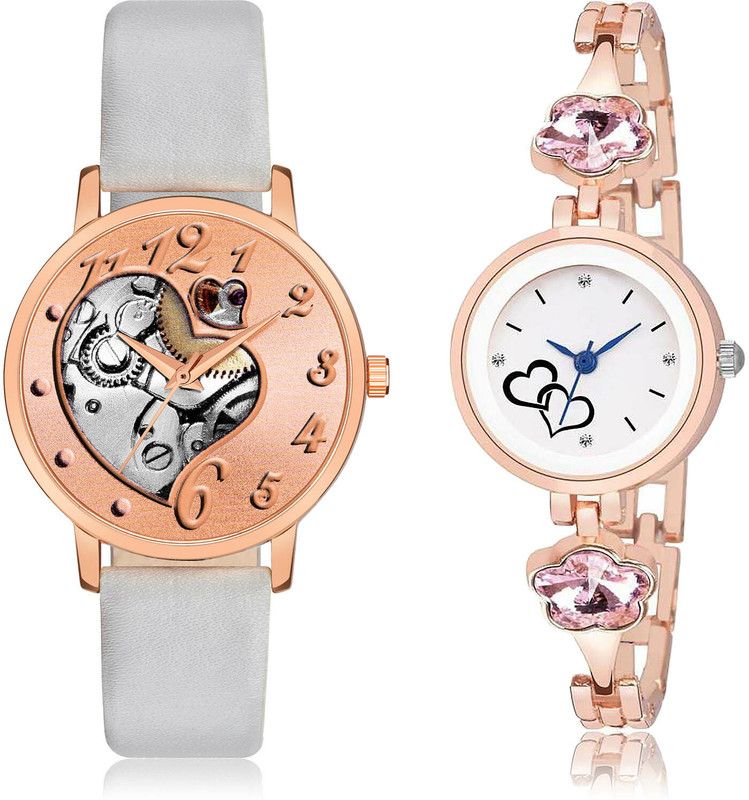 Analog Watch - For Girls Brand New 3D Design 2 Watch Combo For Women And Girls - GM375-G599