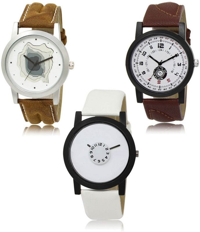 SHIPKART Analog Watch - For Men NEW Luxurious Attractive Stylish Combo SET OF 3 WATCH LR-09-11-26