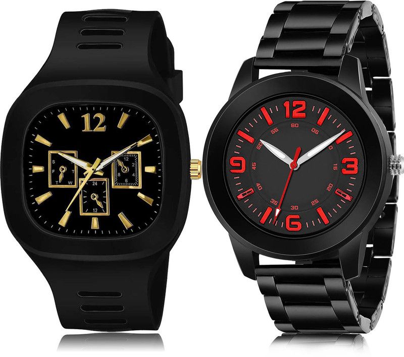 Analog Watch - For Men Treading Fashionable 2 Watch Combo For Boys And Men - BC45-(47-S-20)