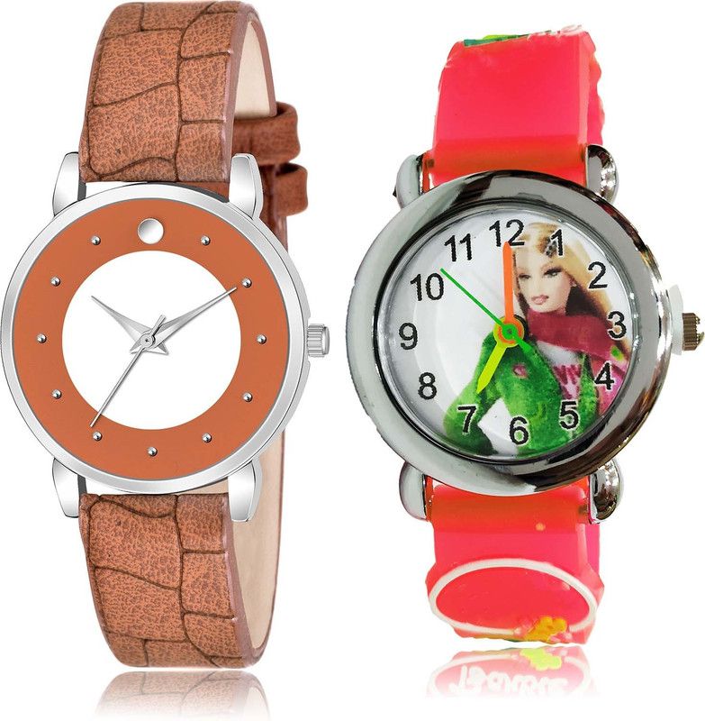 combo watch Analog Watch - For Girls Contemporary Wrist Clara Doll Kids 2 Watch Combo For Girls And Women - GM339-GC79