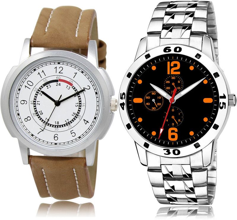 Analog Watch - For Men Classical Italian Designer 2 Watch Combo For Boys And Men - BL46.17-(70-S-19)