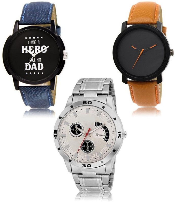 New latest Designer Combo of 3 Analog Watch - For Men LR-07-20-101