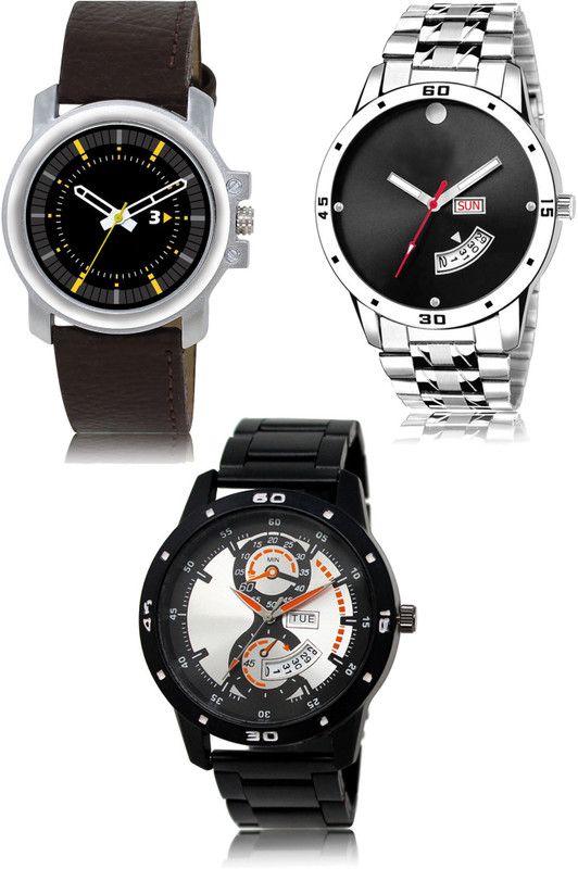 New latest Designer Combo of 3 Analog Watch - For Men 44-104-107
