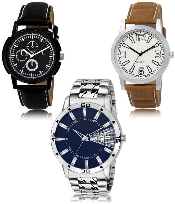 New latest Designer Combo of 3 Analog Watch - For Men 13-15-102