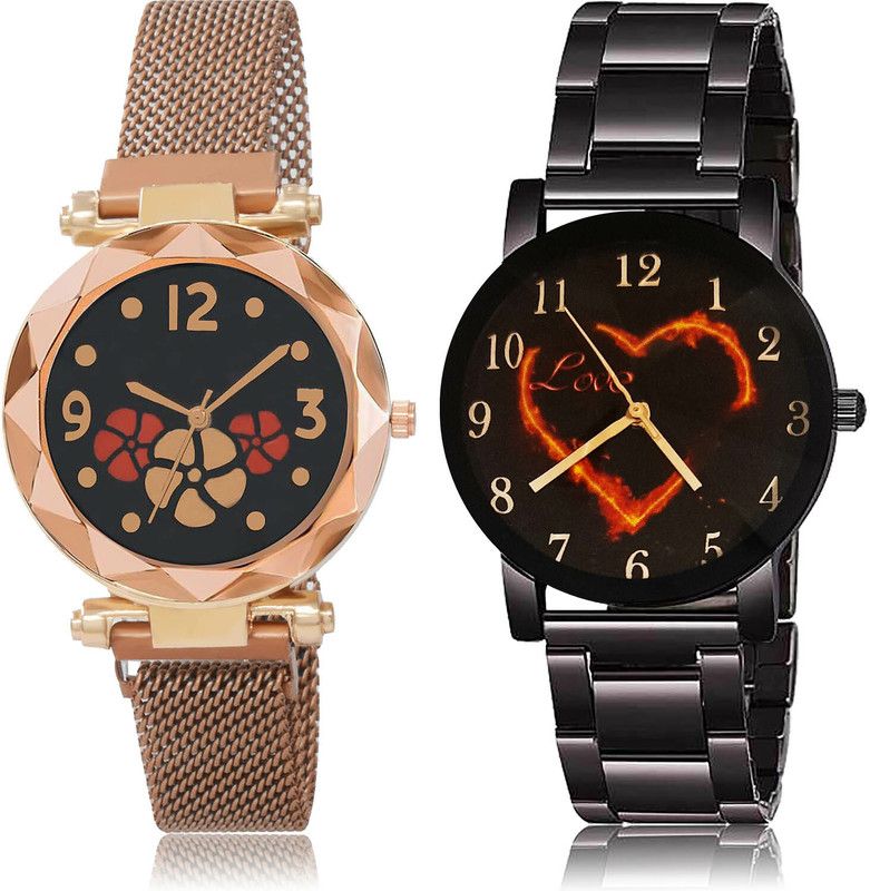 Analog Watch - For Women Latest Valentine 2 Watch Combo For Women And Girls - G653-GCPL7