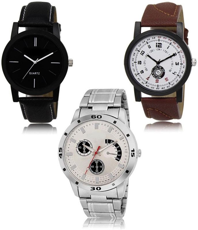 New latest Designer Combo of 3 Analog Watch - For Men LR-05-11-101
