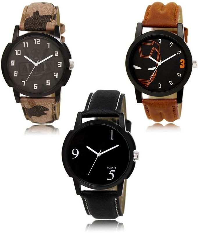 New latest Designer Combo of 3 Analog Watch - For Men LR-03-04-06