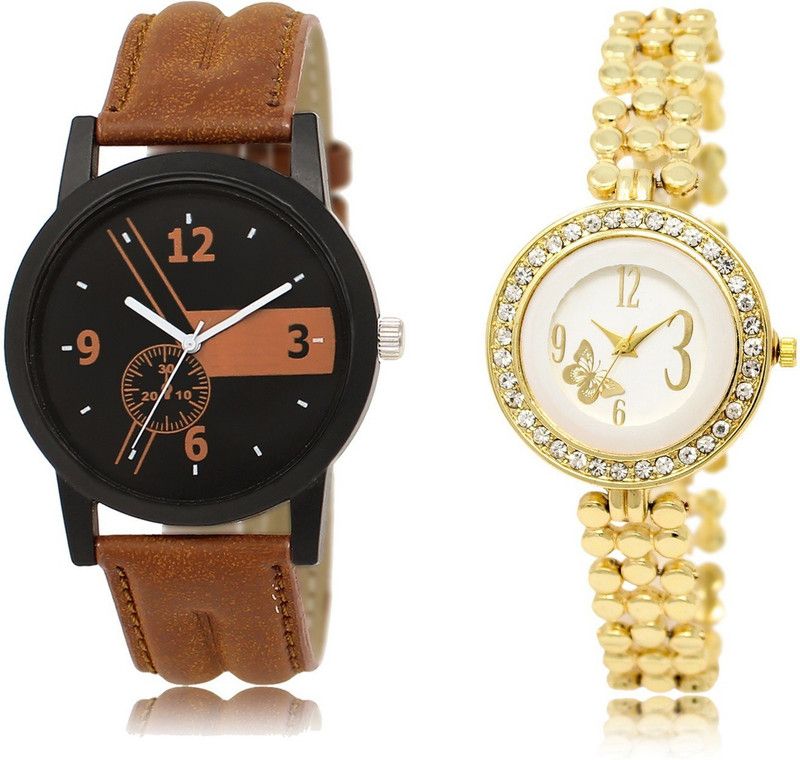 New Latest Designer Combo of 2 Analog Watch - For Couple LR01-LR203