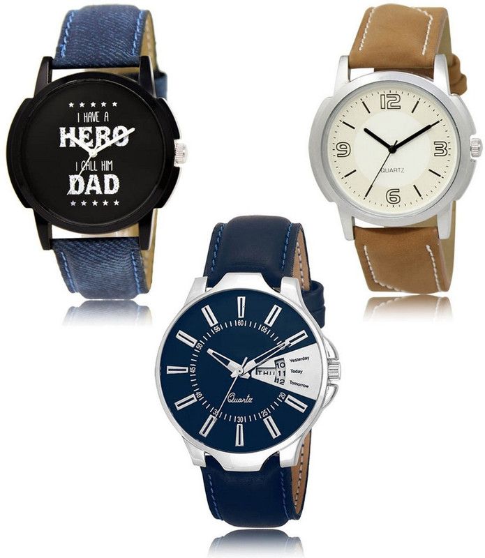 New latest Designer Combo of 3 Analog Watch - For Men L-07-16-23