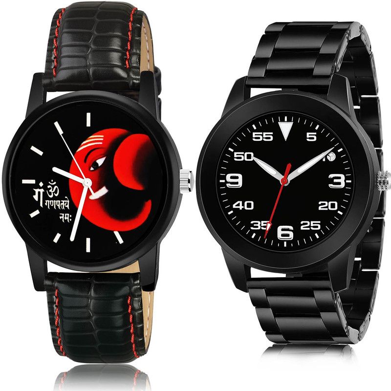 Analog Watch - For Men Branded 2 Watch Combo For Boys And Men - B120-(75-S-20)