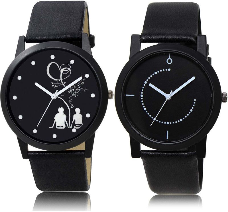 combo watch Analog Watch - For Men New Traditional Couple Love Chain Combo Watch For Boys And Men - BO46-BL46.49