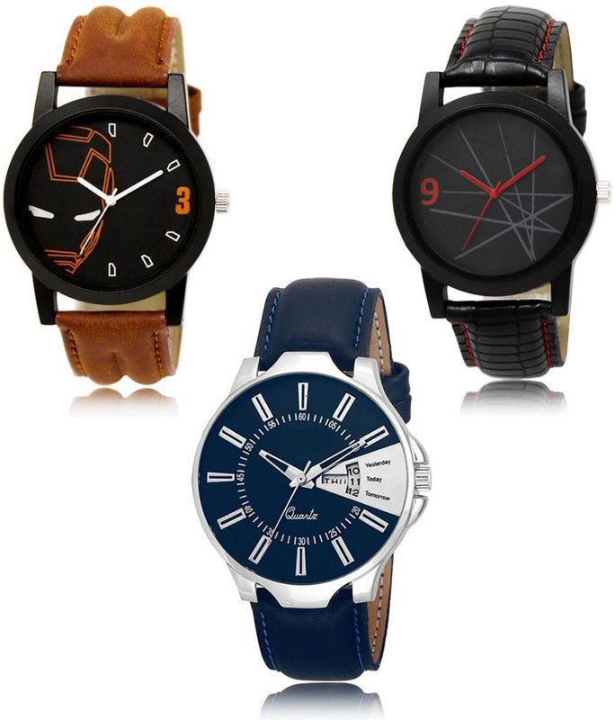 New latest Designer Combo of 3 Analog Watch - For Men LR-04-08-23