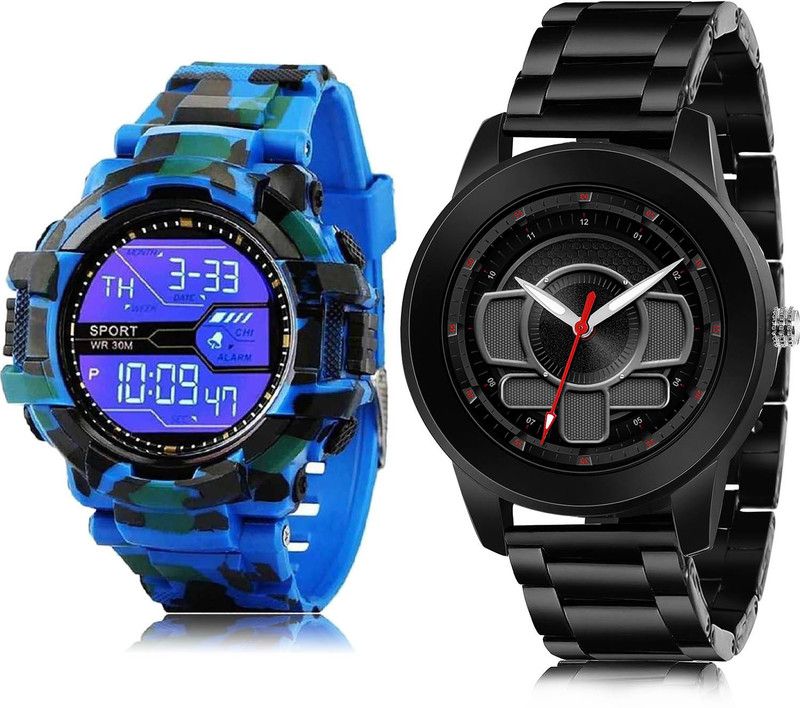 Analog Watch - For Men Modish Stylish 2 Watch Combo For Boys And Men - BC16-(8-S-20)