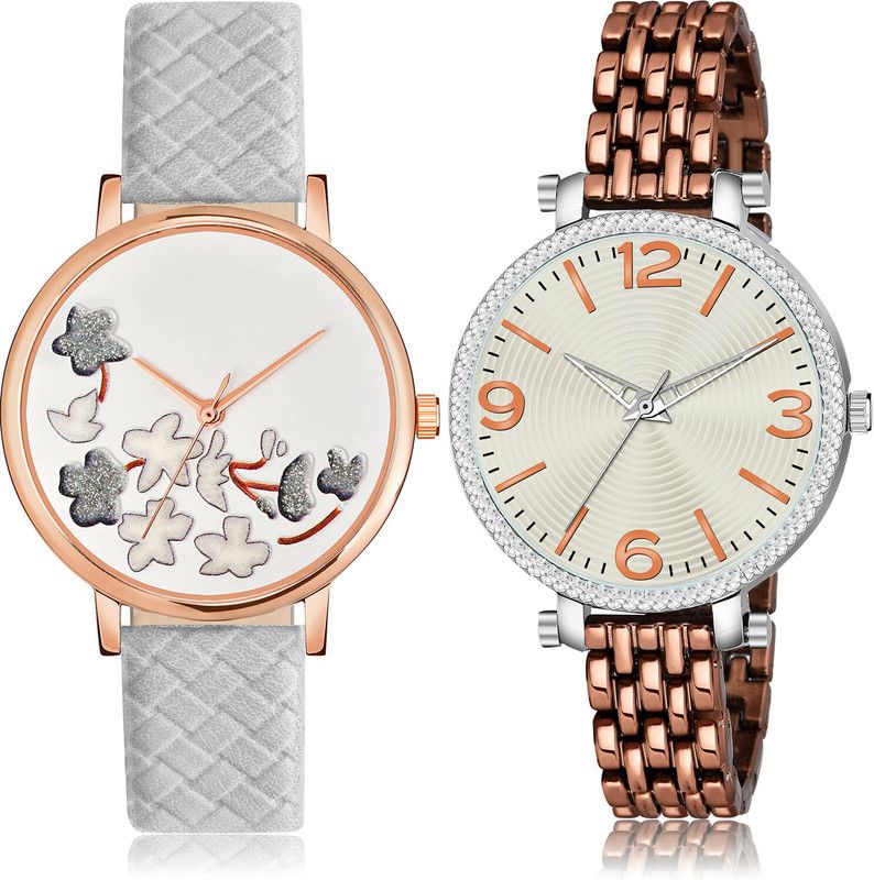 Analog Watch - For Women Latest Stylish 2 Watch Combo For Women And Girls - GM505-GW44