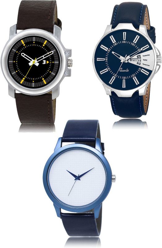 New latest Designer Combo of 3 Analog Watch - For Men 44-23-33