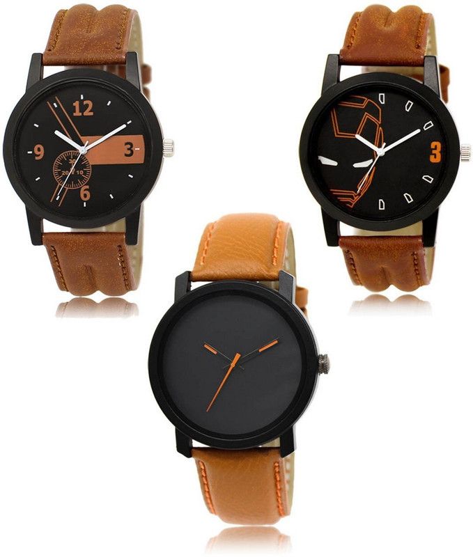 New latest Designer Combo of 3 Analog Watch - For Men LR-01-04-20
