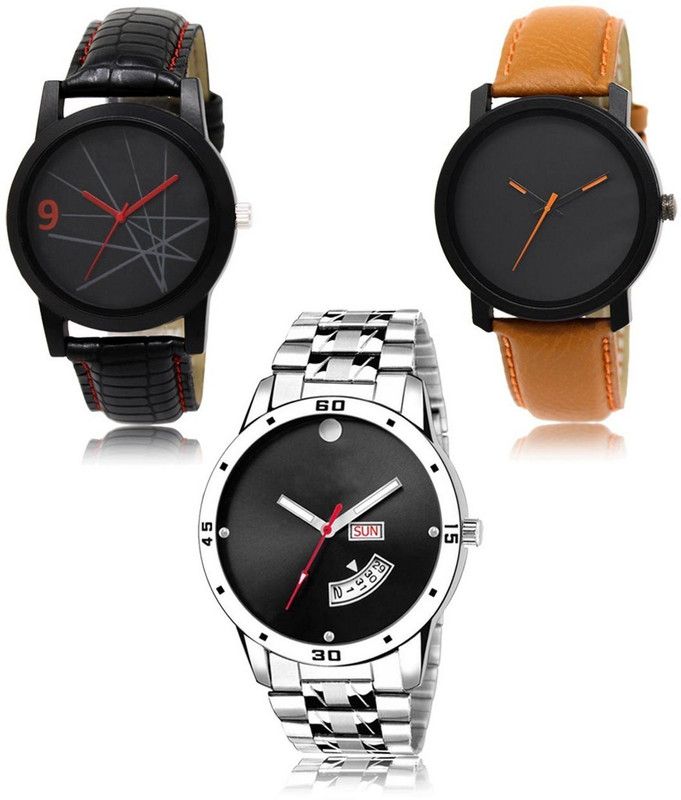 New latest Designer Combo of 3 Analog Watch - For Men LR-08-20-104