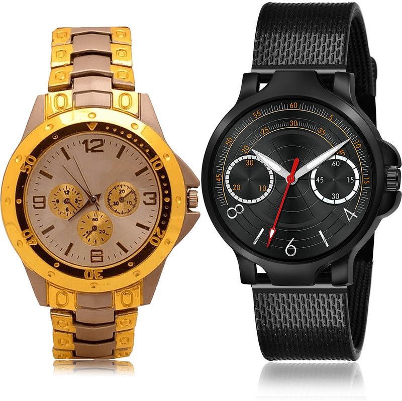 Analog Watch - For Men Treading Analogue 2 Watch Combo For Boys And Men - B74-(67-S-10)