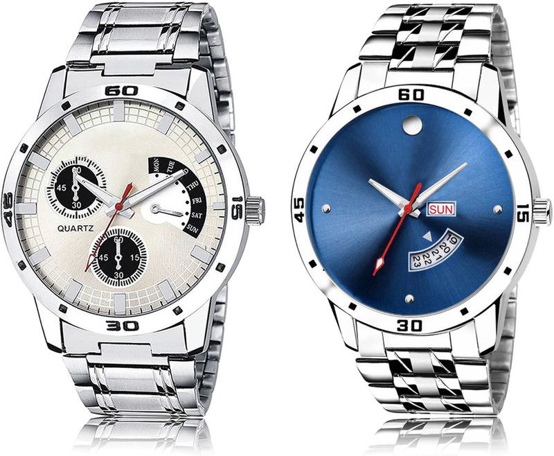 New Latest Designer Combo of 2 Analog Watch - For Men LR101-LR105