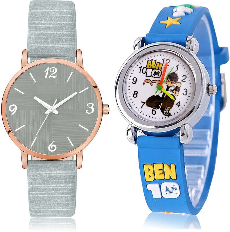 combo watch Analog Watch - For Women Latest Chronograph Ben 10 Kids 2 Watch Combo For Girls And Women - GM318-GC98