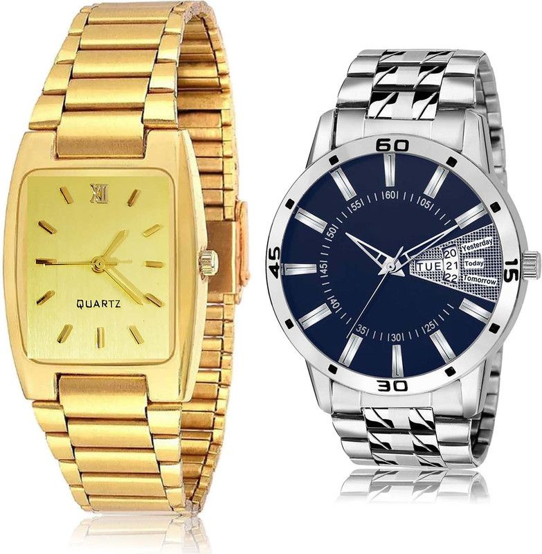 combo watch Analog Watch - For Men Brand New Italian Designer 2 Watch Combo For Boys And Men - BCPL35-BL46.102
