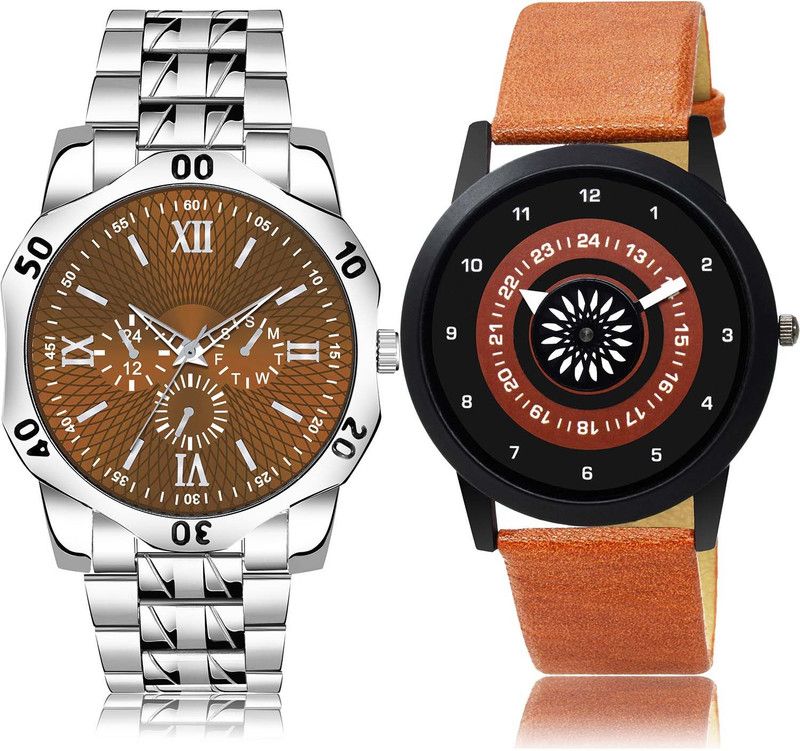 Analog Watch - For Boys Brand New Fashion Chain And Speedometer 2 Watch Combo - BM406-B384