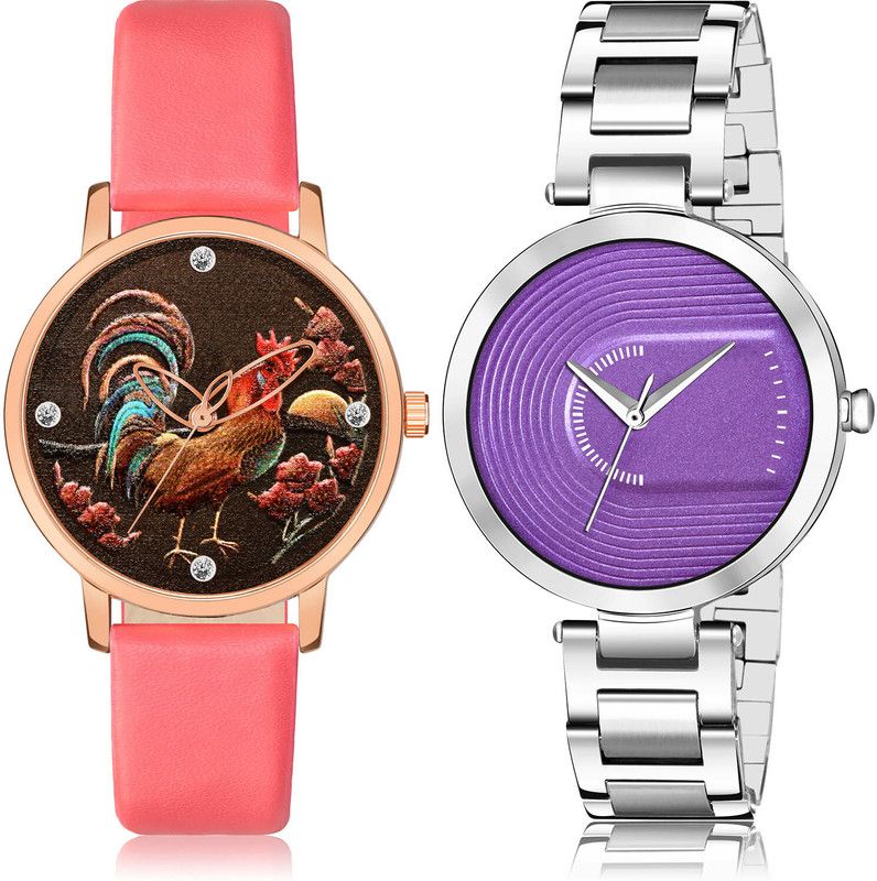 Analog Watch - For Girls Modish Present 2 Watch Combo For Women And Girls - GM368-GM222