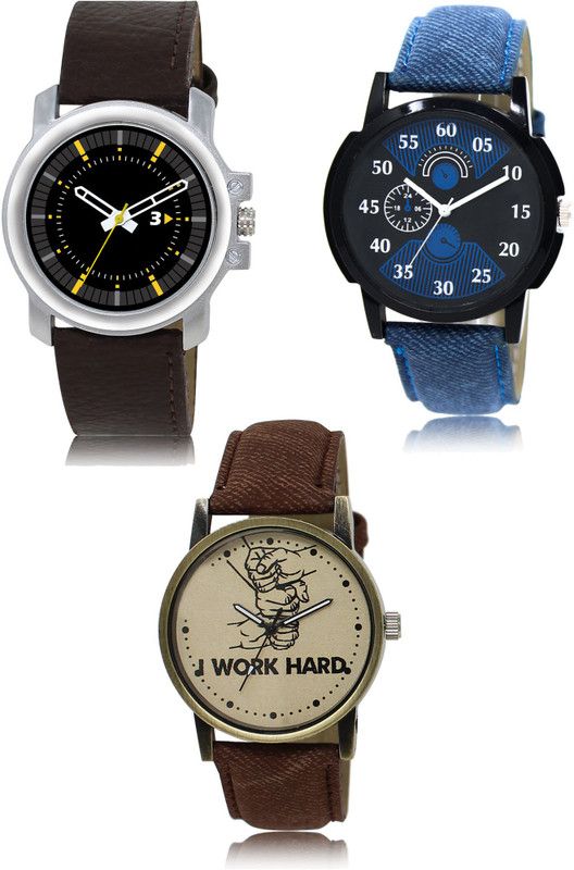 New latest Designer Combo of 3 Analog Watch - For Men 44-02-29