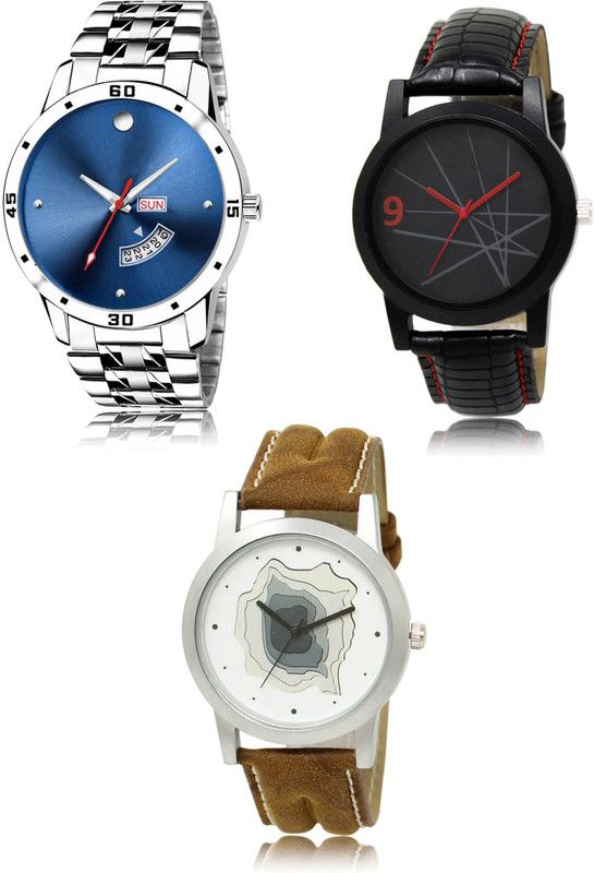 New latest Designer Combo of 3 Analog Watch - For Men 105-08-09
