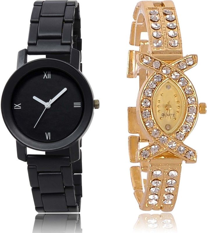 combo watch Analog Watch - For Women Modern Fancy Love Valentine Couple Combo Watch For Girls And Women - GO156-G125