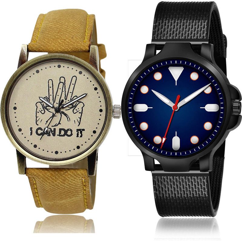 Analog Watch - For Men Latest Designer 2 Watch Combo For Boys And Men - BL46.30-(65-S-10)