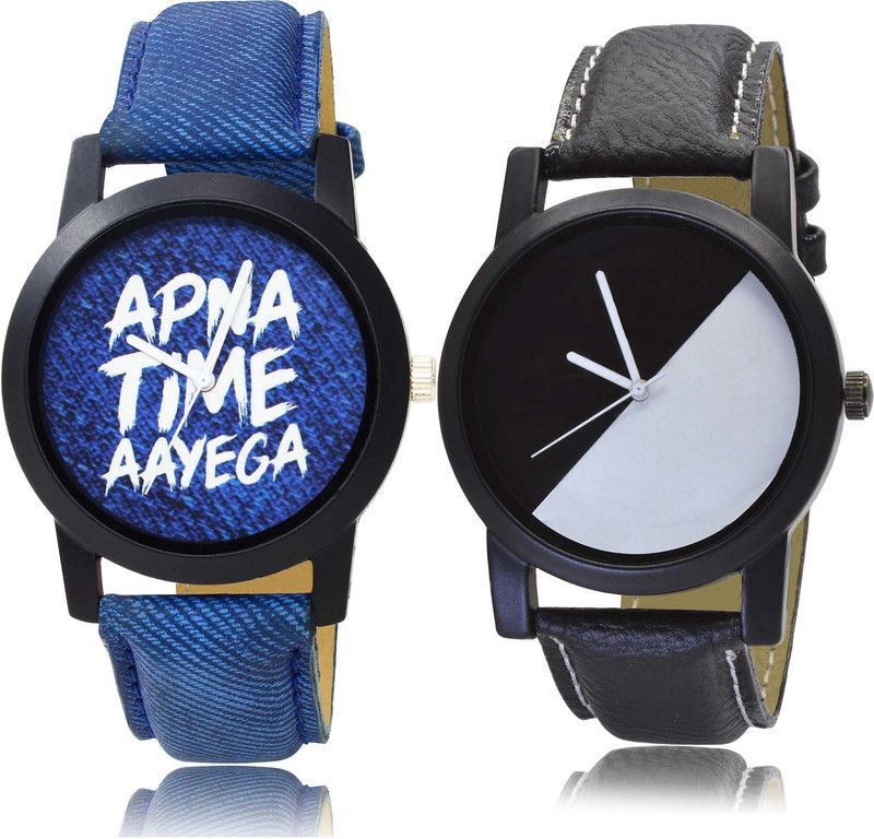 combo watch Analog Watch - For Boys Brand New Tread Apna Time Aayega Combo Watch For Boys And Men - BO41-B32